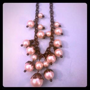 Bronze & Pearl 10” Necklace